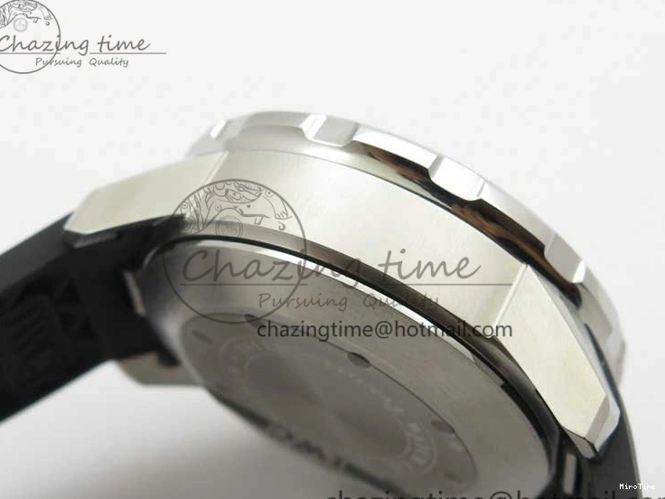 MIROTIME 0305 Aquatimer Chrono IW376702 SS BLS 1:1 Best Edition Black Dial on Black Rubber Strap A WellDesigned 7105